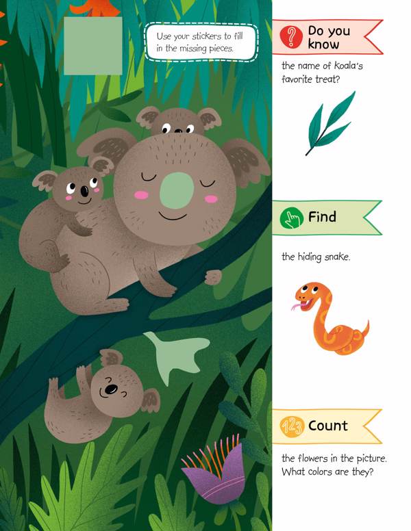 Animals Stickers and Activity Book